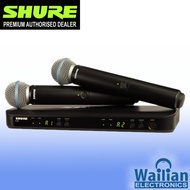 Shure BLX288/B58 Dual Channel Handheld Wireless System with Shure BETA58A capsule Shure BETA58 A Shu
