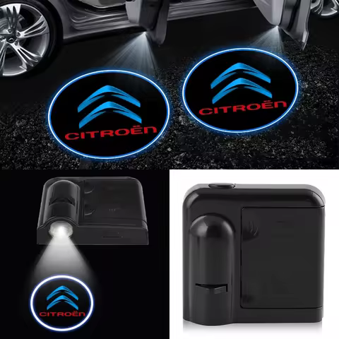1/2Pcs Car Door Welcome Light Led HD Laser Projector Lamp For Citroen C1 C3 C4 C5 C6 2CV VTS Picasso