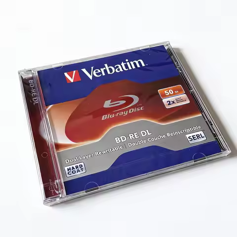 Verbatim Blu-Ray Disc BD-RE DL 50GB 2X Speed BDRE Blank Bluray Disks Dual Layer Rewritable