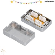 NAILSDECOR CAT6 Junction Box, Single Port Shielded Design RJ45 Single Port, Durable With Module  Con