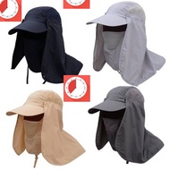 topi topeng muka tutup penuh Cap Hat Memancing Berkebun anti cahaya UV panas tt127qq