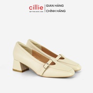 Cillie Office High Heels Pointed Toe Closed Solid High Square Heel CG43