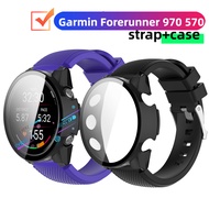 Garmin Forerunner 970 570 strap Silicone strap Sports wristband Garmin Forerunner 970 570 case Scree