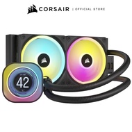CORSAIR iCUE LINK H100i LCD 240MM LIQUID CPU COOLER BLACK : CW-9061007-WW