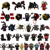 Skibidi Toilet Action Figure Speakerman Spider Monitors People Spider Speaker Man Building Block Col