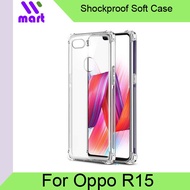 OPPO R15 Case Transparent Shockproof Soft Cover with Airbags Bumper