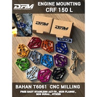 MESIN Pangkon Bracket engine Crf 150L Cnc DFM racing Material t6061 engine mounting honda crf150l
