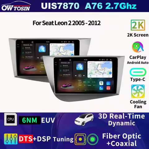 FYT7870 Android Car Radio Multimedia Video Player For Seat Leon 2 2005 - 2012 GPS Navigation Auto Bl