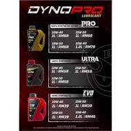 DYNO PRO RACING 4T OIL SEMI SYNTHETIC / 100% FULLY SYNTHETIC / 100% FULLY SYNTHETIC ESTER 15W50 1.0 