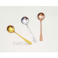 Spoon to test the coffee flavor, cupping coffee spoon gold rosegold stainless steel custom encrave