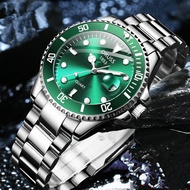 ORUSS Swiss asli lelaki jam tangan fesyen perniagaan Glow kalis air Hollow Out Watch