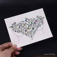 Bling Flash Breast Rhinestone Jewel Decor Chest Temporary Diamond Tattoo Stickers Nipple Cover Body 
