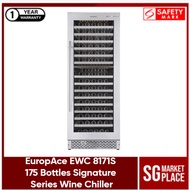 EuropAce EWC 8171S 175 Bottles Signature Series Wine Cooler Wine Chiller with Twin Cooling. 1 Year Warranty. Safety Mark Approved. Local SG Stock.
