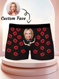 Custom Face Boxers For Men Personalized Photo Valentines Day Gift For Boyfriend Husband Anniversary 