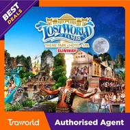 [TRAWORLD PROMO] Sunway Lost World of Tambun Waterpark Themepark Ticket + Hotspring 1 Day Combo Tiket in Ipoh