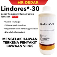 [Lindores*-30] [1L] Cecair Pembasmi Kuman untuk ternakan,ladang,kandang & alatan ternakan| Pencegah 