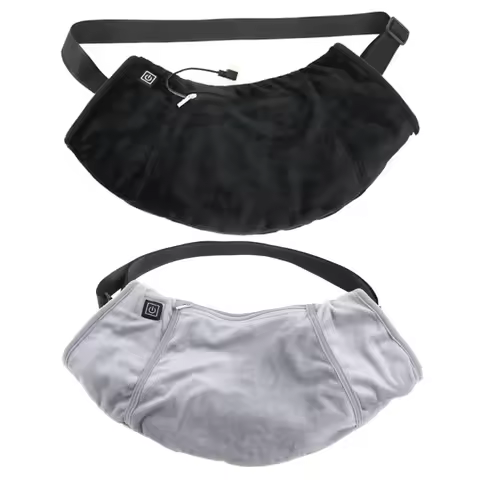 Electric Heated Hand Warmer Muff Camping Cold Weather Thermal Glove Waist Bag