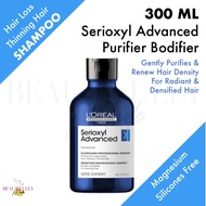 L'Oreal Professional Serioxyl Advanced Purifier Bodifier Shampoo 300ml - Anti Hair Fall Thinning Hair Cleanser Densifying Dermatologically Tested Sensitive Scalp Care Removes Sebum Oil Volumizing (L’Oréal LOreal)