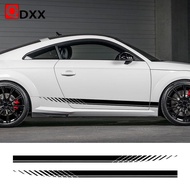 2PCS Car Door Side Stickers For AUDI A3 8P S3 8V A4 B8 B6 A6 C6 C5 C7 Q2 Q3 Q5 Q7 Q8 TT TTS Auto Acc