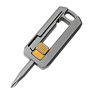 Titanium Alloy Screwdriver Magnetic Small Maintenance Combination Multi-Functional Outdoor EDC Tools