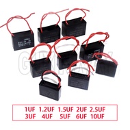 CBB61 พัดลม Capacitor 450V 1UF 1.2UF 1.5UF 2UF 2.5UF 3UF 4UF 5UF 6UF10UF เพดานพัดลมมอเตอร์ Run สี่เห