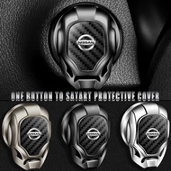 Car ONE-CLICK Start Buttons Protective Stickers for Nissan Altima Qashqai J11 J10 Juke Tiida Patrol 