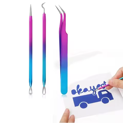 Set of 3 Weeding Tools for Vinyl, Vinyl Weeding Tools for Permanent Vinyl/Htv Vinyl/Holographic Viny