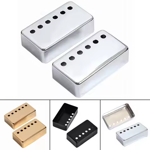 Electric Guitar Humbucker Pickup Covers 50 + 52mm Epiphone LP Style Electric Guitar Gold / Silver / 