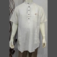 KOKO KURTA BAJU KOKO PRIA DEWASA LENGAN PENDEK KOKO KURTA BAHAN LINEN