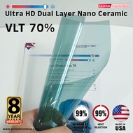 Ultra HD Nano Ceramic Dual Layer Tinted Film 99% High Heat Reject/Tahan Panas/ULTRA HD *IMPORT FROM 