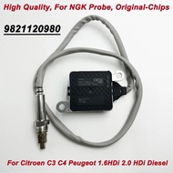 OE 9821120980 High Quality N GK Probe Nox Nitrogen Oxide Sensor Made In Germany For Citroen C3 C4 Pe