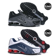 Nike Air Shox R4 Regular 301 Penyerap Hentakan Anti-gelincir Kasut Lari Praktikal Lelaki Sneaker Hit