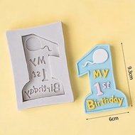 [SUPER CHEAP ️] – Silicone mold - 1st Birthday - Birthday cake decoration