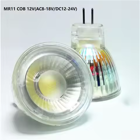 1PCS Mr11 COB LED Light Bulb 35mm Diameter 5W 12V 220V Bright Mini COB LED Mr11 Spotlight Bulb GU4.0