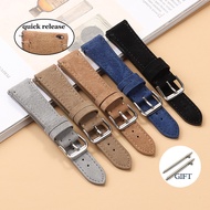 Quick Release Suede Leather Watch Strap 20mm 22mm Universal Bracelet for Women Men Wristband for Seiko Band for Samsung Galaxy Strap