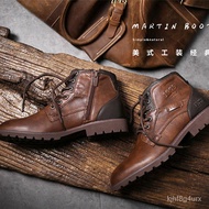 ZZAutumn Men's Dr. Martens Boots Men's Boots Ankle Boots Men's Shoes High-Top Shoes British Style Trendy Men's Leather