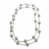 品相極佳☆TIFFANY&Co. Tiffany HardWear 球形鏈項鍊，925 銀，重 52.6 克，女士款，帶盒子和防塵袋。