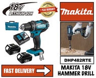 MAKITA DHP482RTE Cordless Hammer Drill Driver 18V