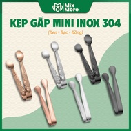 304 stainless steel mini tongs, sugar cubes, ice cubes, fruit decoration for tea parties, cafes, Mix
