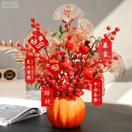 New Year's Eve Flowers Persimmons-Joyful Housewarming New Home Decorations Fortune Fruits Artificial Flowers Artificial Flowers New Year's Living Room Decorations New Style's Eve Flowers, Persimmons, and Persimmons-Joyful Decoration for Moving Homeyutuy