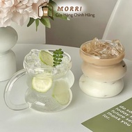 Caterpillar Glass Cup 430ml Glass Drinking Water Cup Photo Cup Home Decoration Props -MORRI.SHOP