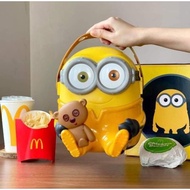 [Ready Stock] McDonald's Minion Popcorn Bucket 现货麦当劳小黄人爆米花桶