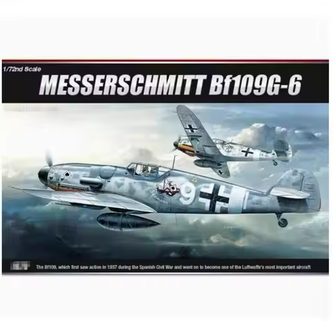 Academy AC12467 1/72 scale MESSERSCHMITT BF109G-6 PLASTIC MODEL kit