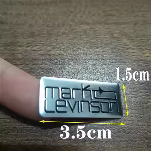 2/5/50pcs Metal Aluminum Speaker Car Styling Mark Levinson Badge Emblem Audio Stickers Interior Deco