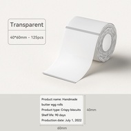 NIIMBOT B21/B3S/B1 Transparent Label Sticker Waterproof and oil-proof Label Paper