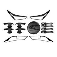 All-New Yaris Cross 2023 to 2025 Garnish Combo Set Cover Matte Black ( Car Accessories )