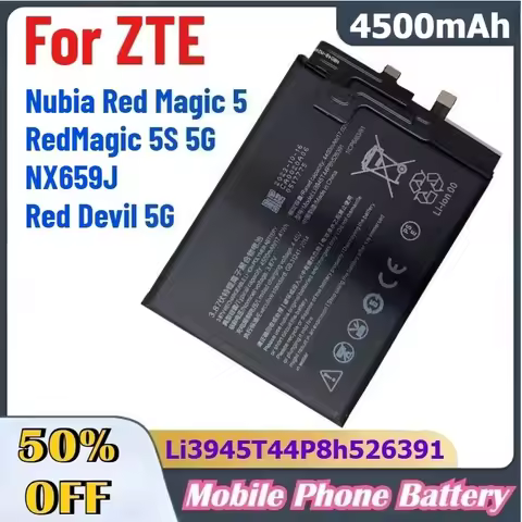 4500mAh Li3945T44P8H526391 High-Quality Batteries for ZTE Nubia Red Magic 5, 5S 5G,NX659J, for Red D