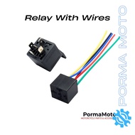 Relay 5-Pin with Socket - 12V Universal Horn / Light / Fog
