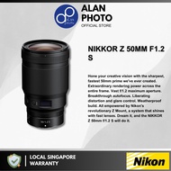 Nikon NIKKOR Z 50mm F1.2 S Lens for Nikon Z9 Z8 Z7 ii Z6 ii Z5 Zfc Z30 | Nikon Singapore Warranty