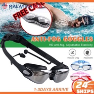 Ear Plug Gogle Swimming Goggles Diving Google for Adult Kids Anti-Fog Waterproof Swimming Glass Cerm